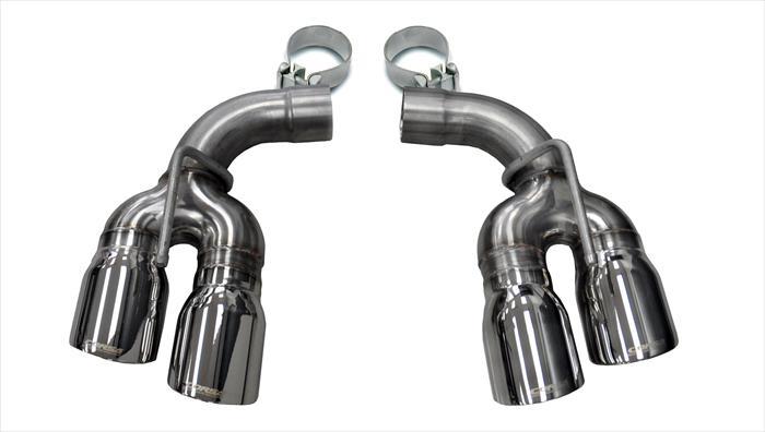 Corsa 2017-2024 Chevy Camaro SS 2.75in Inlet / 4in Outlet Polished Tip Kit (For Corsa Exhaust Only) - 14774