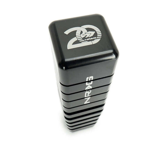 NRG Shift Knob - 20 Year Anniversary Weighted Square Heat Sink Short - Black - SK-450SQ-BKTY