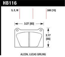 Load image into Gallery viewer, Hawk Blue 9012 Motorsports Race Pads - HB116E.580