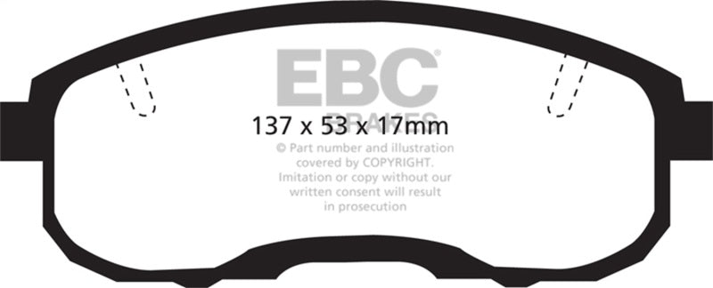 EBC 95-99 Infiniti I30 3.0 Redstuff Front Brake Pads - DP31752C