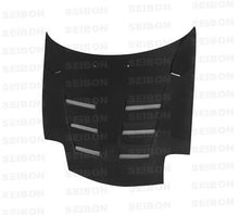 Load image into Gallery viewer, Seibon 93-02 Mazda RX7 FD3S TS Style Carbon Fiber Hood - HD9396MZRX7-TS