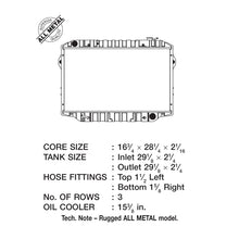 Load image into Gallery viewer, CSF 93-97 Toyota Land Cruiser 4.5L Heavy Duty 3 Row All Metal Radiator - 2517