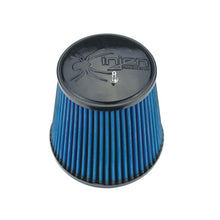 Load image into Gallery viewer, Injen NanoWeb Dry Air Filter 4.0 Flange w/ShurLok / 5.63 Base OD /6.0 Tall /4.0 Top w/Barb Fitting - X-1082-BB