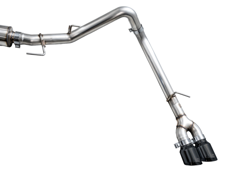 AWE Tuning 0FG Exhaust for 3rd Gen Toyota Tundra - Dual Diamond Black Tips - 3015-33063