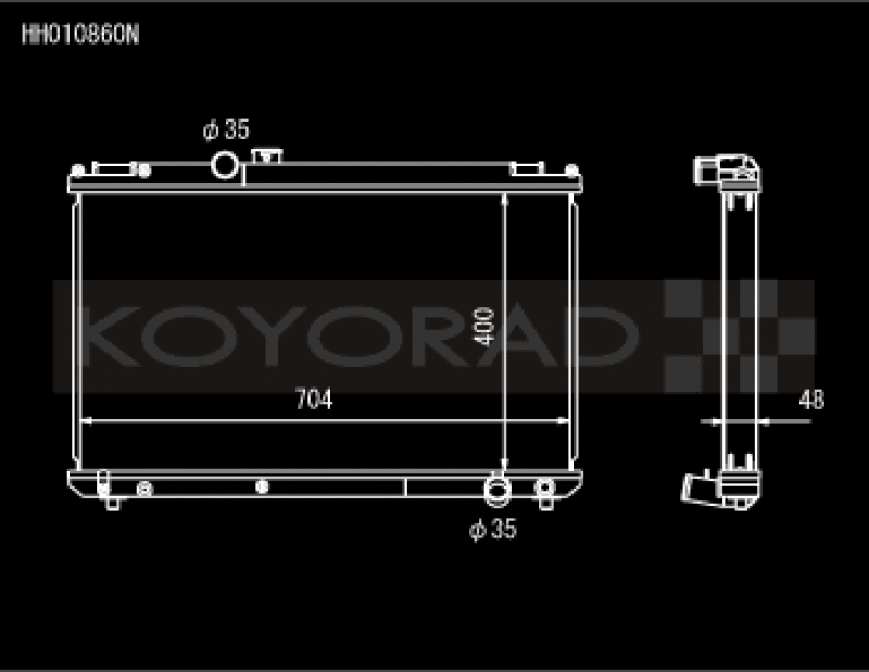 Koyo 96-00 Toyota Chaser JZX100 2.5L Inline 6 Turbo w/ Manual Trans Radiator - HH010860N