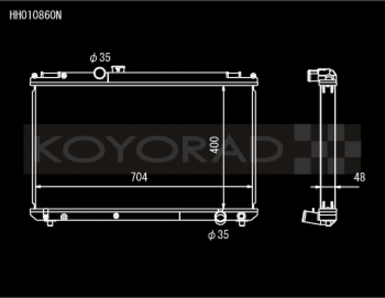 Koyo 96-00 Toyota Chaser JZX100 2.5L Inline 6 Turbo w/ Manual Trans Radiator - HH010860N
