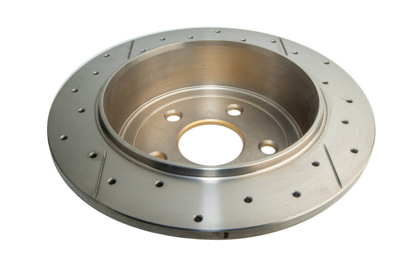 DBA 07-16 Jeep JK Wrangler & Rubicon w/HD Brakes Street Series Rear Cross Drilled & Slotted Rotor - DBA2537X