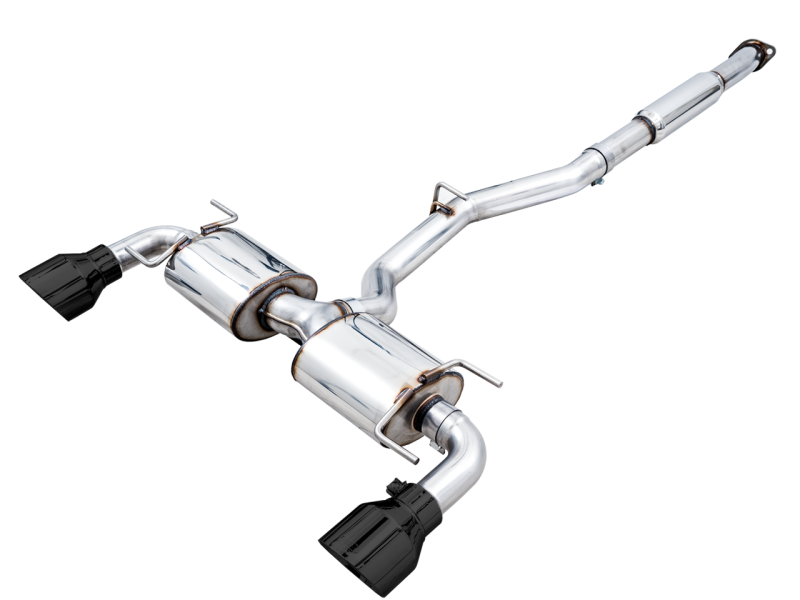 AWE Tuning Subaru BRZ/ Toyota GR86/ Toyota 86 Touring Edition Cat-Back Exhaust- Diamond Black Tips - 3015-33486