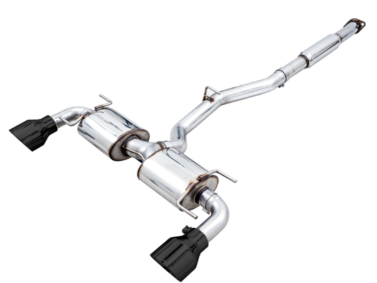 AWE Tuning Subaru BRZ/ Toyota GR86/ Toyota 86 Touring Edition Cat-Back Exhaust- Diamond Black Tips - 3015-33486