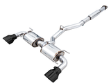 AWE Tuning Subaru BRZ/ Toyota GR86/ Toyota 86 Touring Edition Cat-Back Exhaust- Diamond Black Tips - 3015-33486