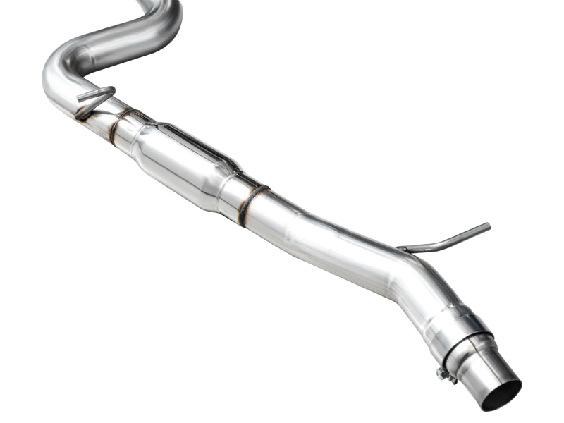 AWE Tuning MK8 Volkswagen Golf R 3in Track Edition Quad Exhaust - Diamond Black Tips - 3020-43658
