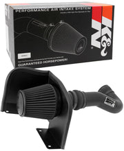 Load image into Gallery viewer, K&amp;N 07-08 Chevy Silverado 1500 4.8L/5.3L V8 / 07-08 GMC Yukon 4.8L/5.3L V8 Black Perf Intake Kit - 71-3058