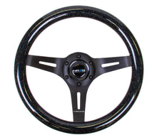 Load image into Gallery viewer, NRG Classic Wood Grain Steering Wheel (310mm) Black Sparkle w/Blk 3-Spoke Center - ST-310BSB-BK
