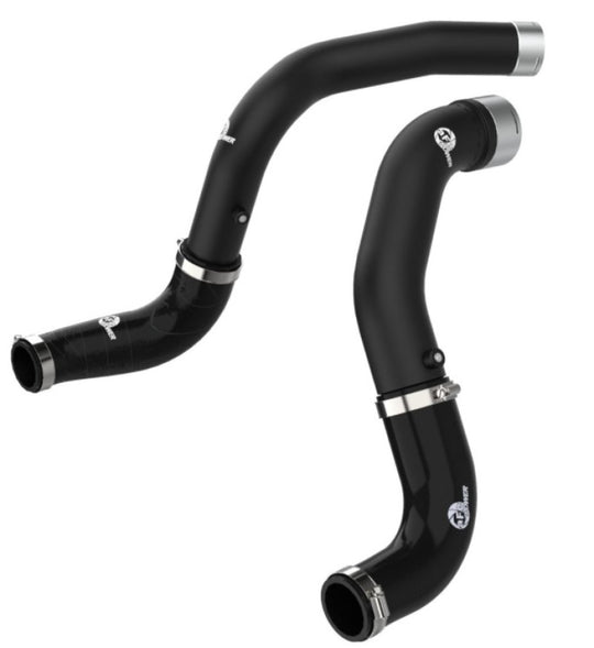 aFe BladeRunner Black 3in Intercooler Hot & Cold Side Pipe Kit 20-21 Jeep Wrangler V6-3.0L (td) - 46-20434-B