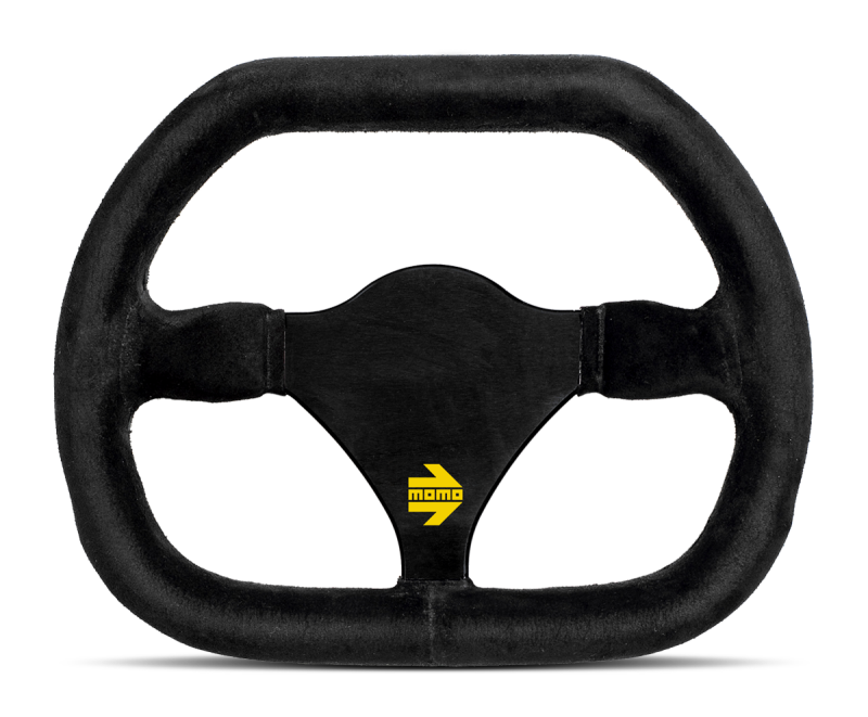 Momo MOD30 Buttons Steering Wheel 320 mm - Black Suede/Black Spokes/1 Stripe - R1960/32SHB