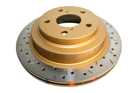 DBA 98-00 Subaru WRX Front Drilled & Slotted 4000 Series Rotor - DBA4649xs