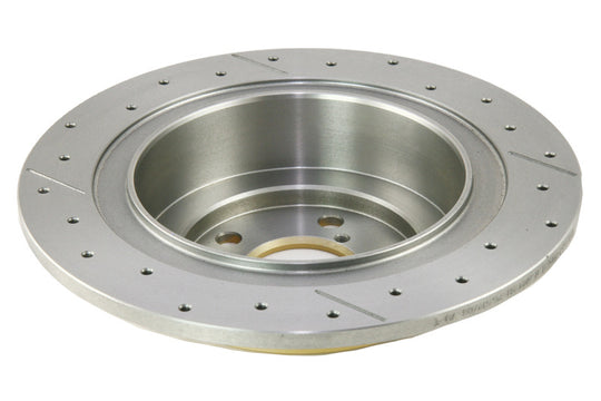 DBA 03-06 Subaru Baja Rear Street Series Drilled & Slotted Rotor w/Gold Hat - DBA657X