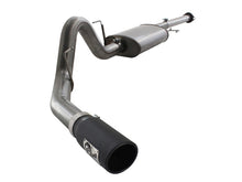 Load image into Gallery viewer, aFe MACHForce XP Exhausts Cat-Back SS 409 EXH Wrinkle Black CB Ford F-150 11-12 V6-3.5L (tt) - 49-43038-B