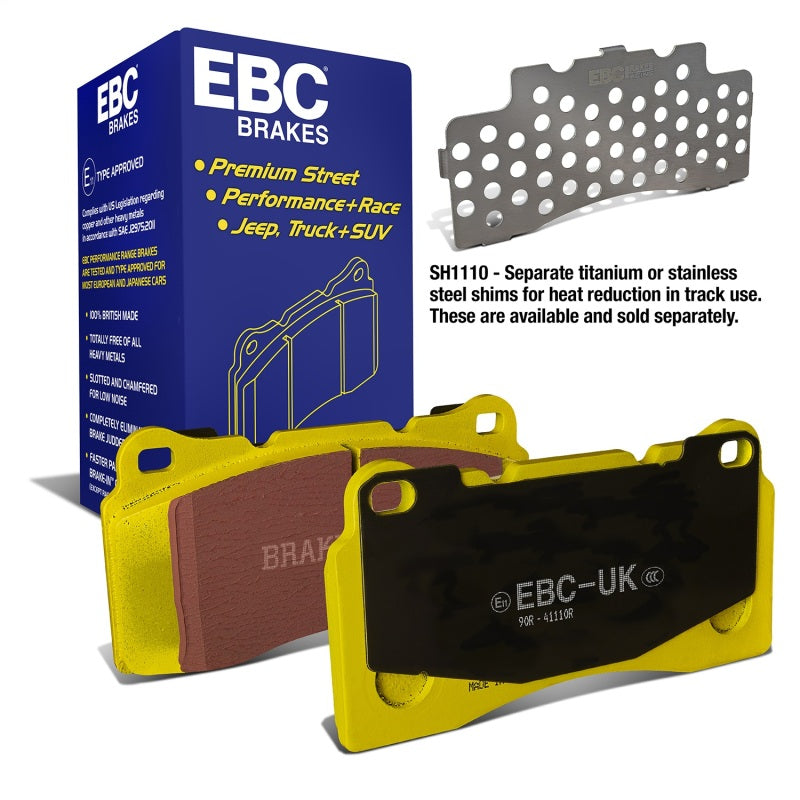 EBC 2012+ Nissan GT-R R35 (w/M12/M14 Bolts & Iron Rotors) Yellowstuff Rear Brake Pads - DP41110R