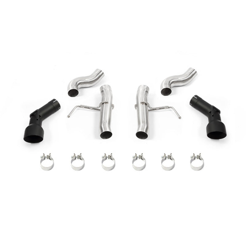 Mishimoto 2016+ Chevrolet Camaro SS Dual-Tip Race Axle-Back Exhaust w/ Black Tips - MMEXH-CAM8-16ADTRBK