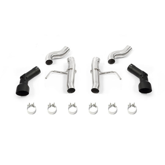 Mishimoto 2016+ Chevrolet Camaro SS Dual-Tip Race Axle-Back Exhaust w/ Black Tips - MMEXH-CAM8-16ADTRBK