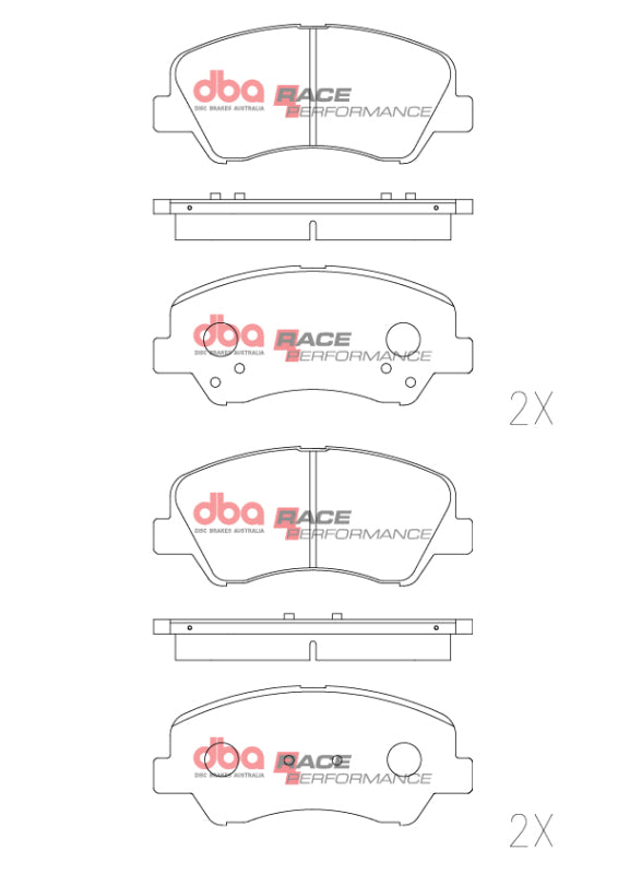 DBA 11-16 Hyundai Accent Front RP Performance Brake Pads - DB2272RP