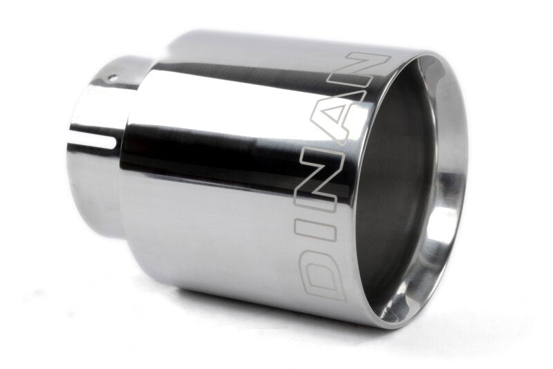 Dinan Double-Walled 4in Clamp-On Exhaust Tip - Polished - 4in Outlet / 3in Inlet - D663-0637-BOX