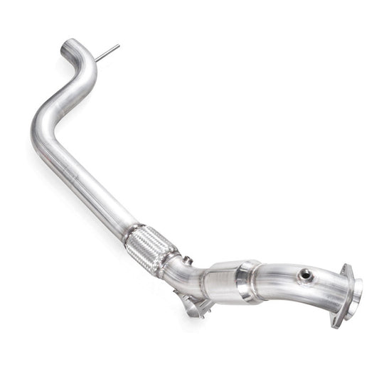 Stainless Works 2015-16 Mustang Downpipe 3in High-Flow Cats Performance Connection - M15EDPCATSW