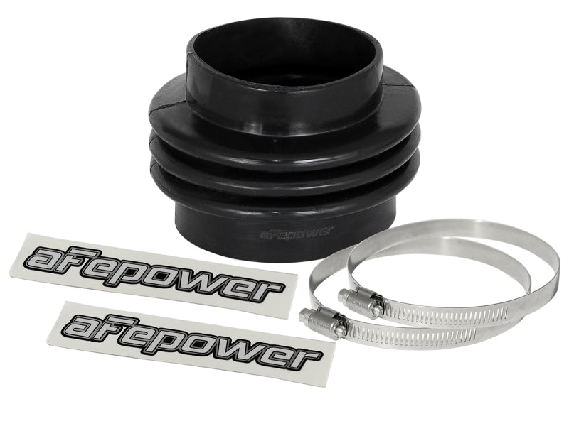 aFe Magnum FORCE Intake Coupling Kit (3-1/2 IN ID to 4 IN ID x3-1/2 IN L) Straight Bellow- Black - 59-00081