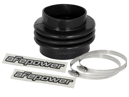 aFe Magnum FORCE Intake Coupling Kit (3-1/2 IN ID to 4 IN ID x3-1/2 IN L) Straight Bellow- Black - 59-00081