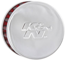 Load image into Gallery viewer, K&amp;N Steel Base Chrome Top Crankcase Vent Filter 1/2in. Vent / 2in. OD / 1-1/2in. Height - 62-1015