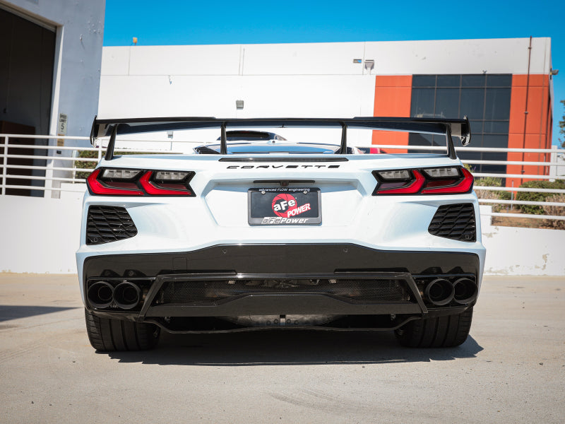 AFe MACH Force-Xp 304 Stainless Steel Cat-Back Exhaust Black 2020 Chevrolet Corvette C8 - 49-34124NM-B