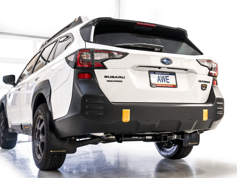 AWE Tuning 20-25 Subaru Outback (Wilderness & XT) 0FG Cat-Back Exhaust w/Dual BashGuards - 3015-38246