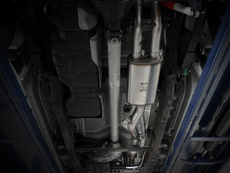 aFe Gemini XV 4in to Dual 3in 304 SS Cat-Back Exhaust w/ Cutout 19-21 GM Silverado/Sierra V8-6.2L - 49-34140