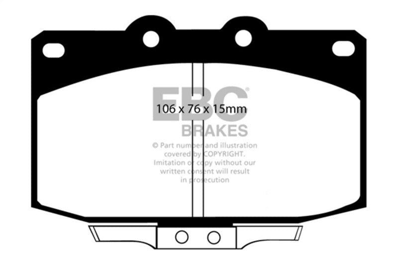 EBC 86-89 Mazda RX7 2.4 (1.3 Rotary)(Vented Rear Rotors) Bluestuff Front Brake Pads - DP5763NDX