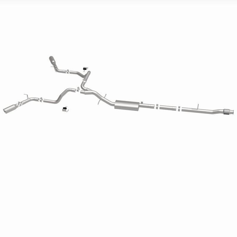 MagnaFlow 2019 Chevy Silverado 1500 V8 5.3L Street Series Dual Split Exit Exhaust w/ Polished Tips - 19473