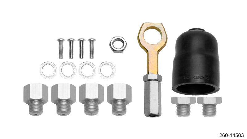 Wilwood Hardware Kit Tandem Master Cylinder - 7/8in & 15/16in Bore Mustang - 260-14503