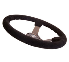 Load image into Gallery viewer, NRG Reinforced Steering Wheel (350mm / 3in. Deep) Blk Suede w/Blk BBall Stitch (Odi Bakchis Edition) - RST-036MB-S
