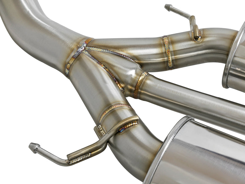 aFe Takeda 3in 304 SS Cat-Back Exhaust w/ Tri-Black Tips 17-18 Honda Civic Type R L4 2.0L (t) - 49-36623-B