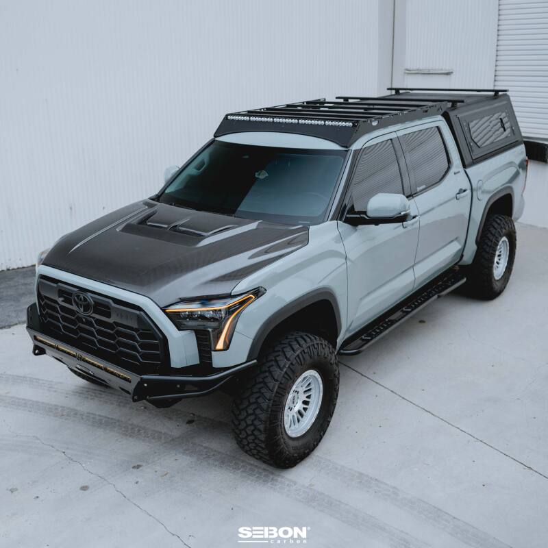Seibon 22-24 Toyota Tundra / 23-24 Toyota Sequoia RR-Style Carbon Fiber Hood - HD23TYTU-RR