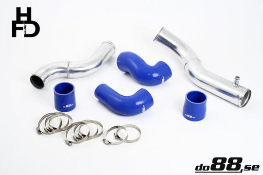 do88 Volvo 7/940 Turbo Top Connection Pipe Kit Blue Hoses 3in Throttle Body - TR-740-B-76