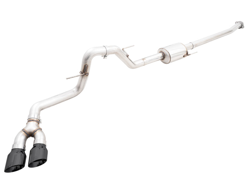 AWE 21+ Ford F150 Dual Side Exit Cat-Back Exhaust - 4.5in Diamond Black Tips *For Stock Y-Pipe Only - 3015-23059