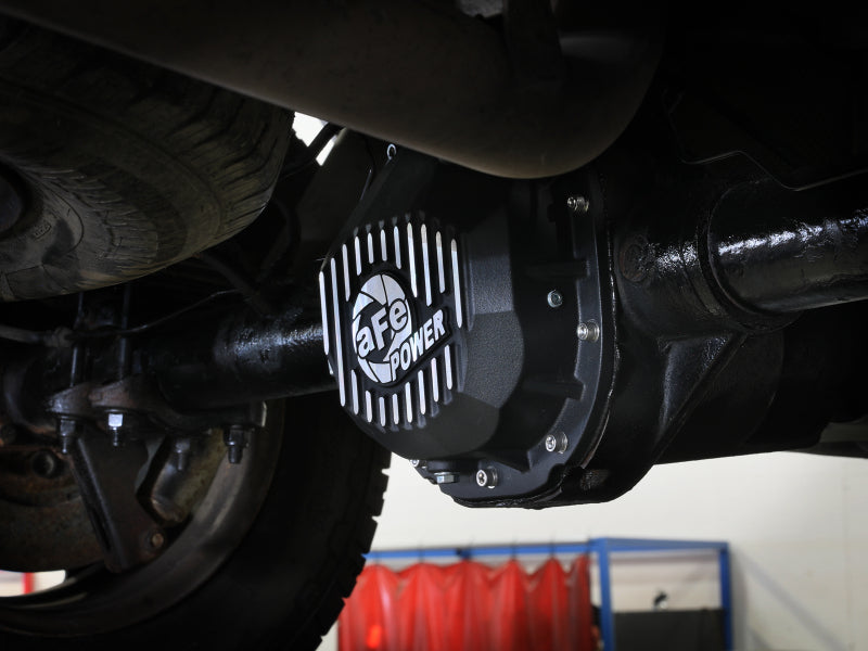 aFe 90-14 Ford F-150 Rear Differential Cover - Black w/ Machined Fins - 46-71410B