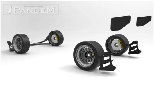 GReddy 2012+ Scion FR-S Pandem Wide Body V3.5 Rear Canards - 17010284