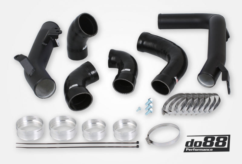 do88 Volvo S60 V60 XC60 V90 S90 XC90 SPA Pressure Pipes T8 Petrol OEM Intercooler Black Hoses - TR-260-PT8-OEM-S