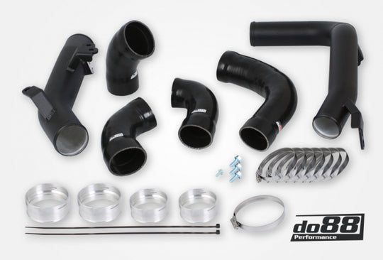do88 Volvo S60 V60 XC60 V90 S90 XC90 SPA Pressure Pipes T8 Petrol OEM Intercooler Black Hoses - TR-260-PT8-OEM-S