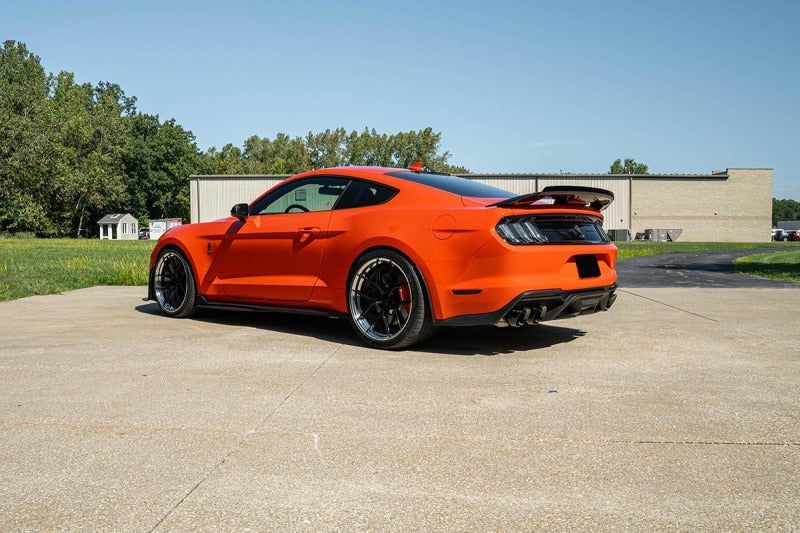Corsa 20-22 Ford Mustang GT500 3.0in Dual Rear Exit Catback w/ Twin 5.0in Black Slash Cut Pro Tips - 21291BLK