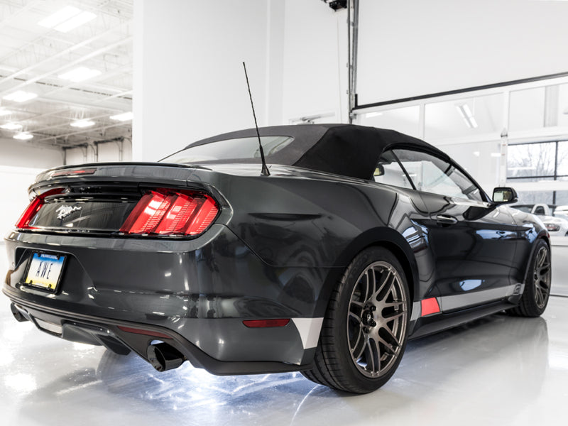 AWE Tuning S550 Mustang EcoBoost Axle-Back Exhaust - Touring Edition (Diamond Black Tips) - 3015-33086