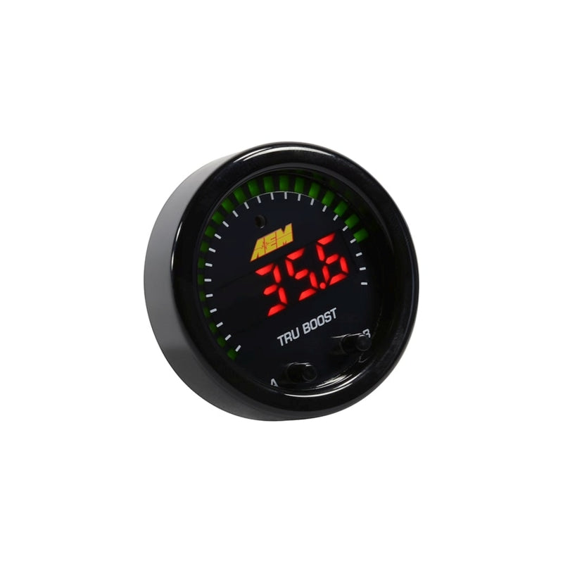 AEM X-Series Tru-Boost Controller Gauge w/ Boost Control Solenoid 80PSIg Internal MAP Sensor - 30-0352