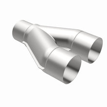 Load image into Gallery viewer, MagnaFlow Universal Trans Y-Pipe All SS 4inch (Dual) 3.5inch (Single) x 13inch (Overall) - 10800